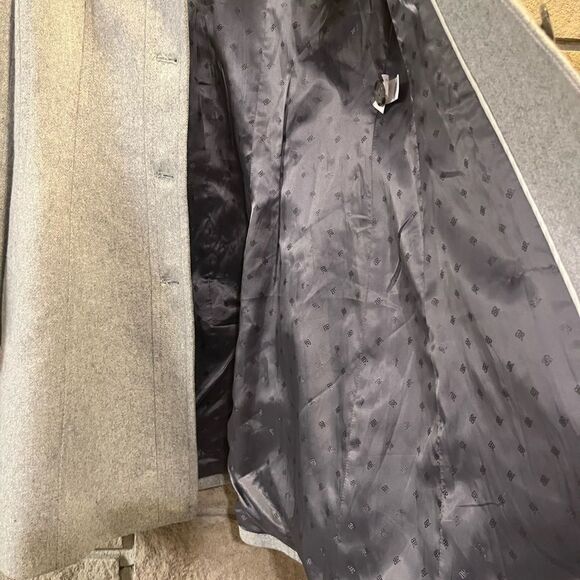 ❤️Banana Republic Fully Lined Wool Pea Coat Grey Size small jacket - Picture 8 of 14